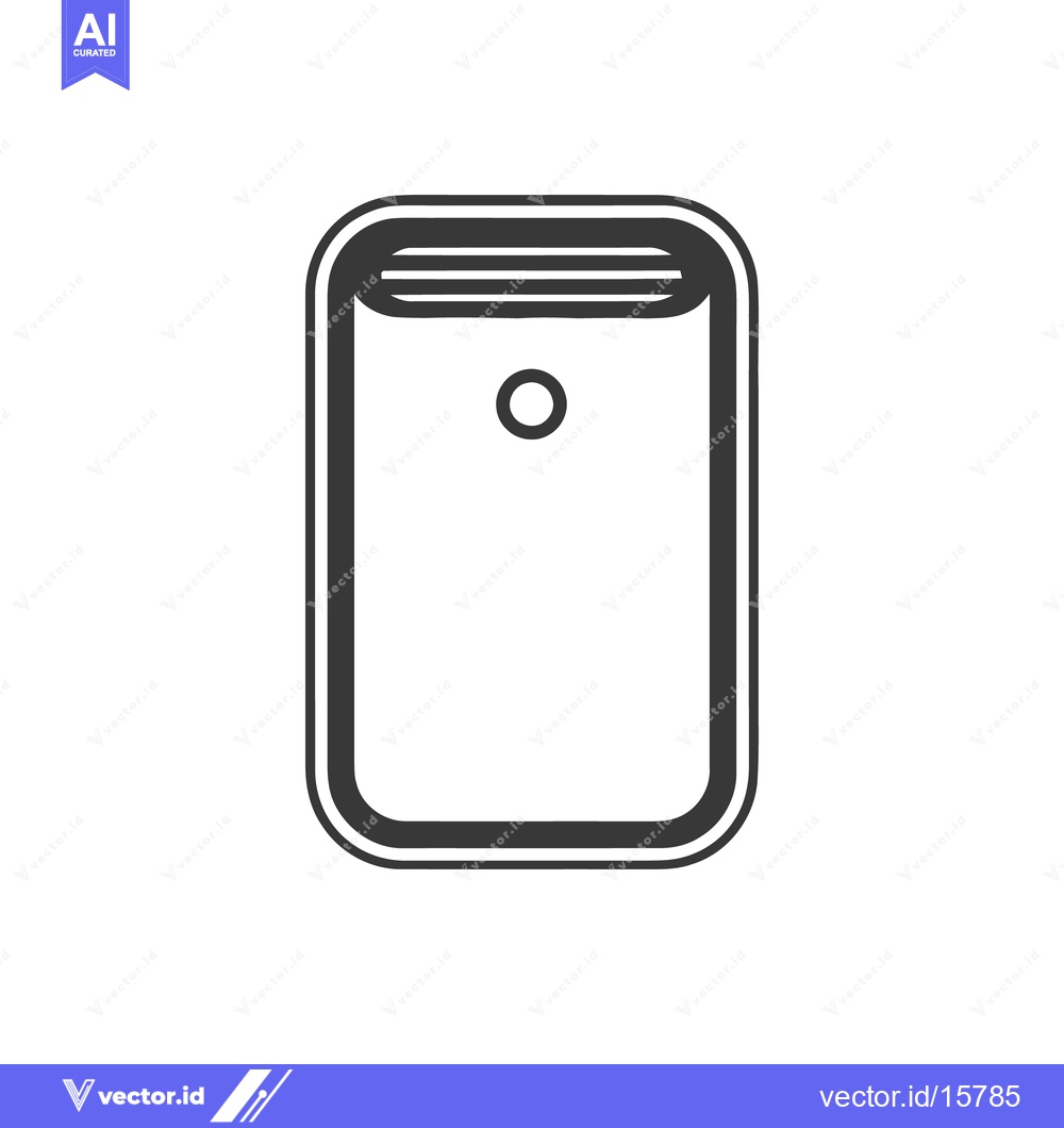 Premium Vector dari Minimalist Black and White Book Icon with Rounded Edges and Central Ci