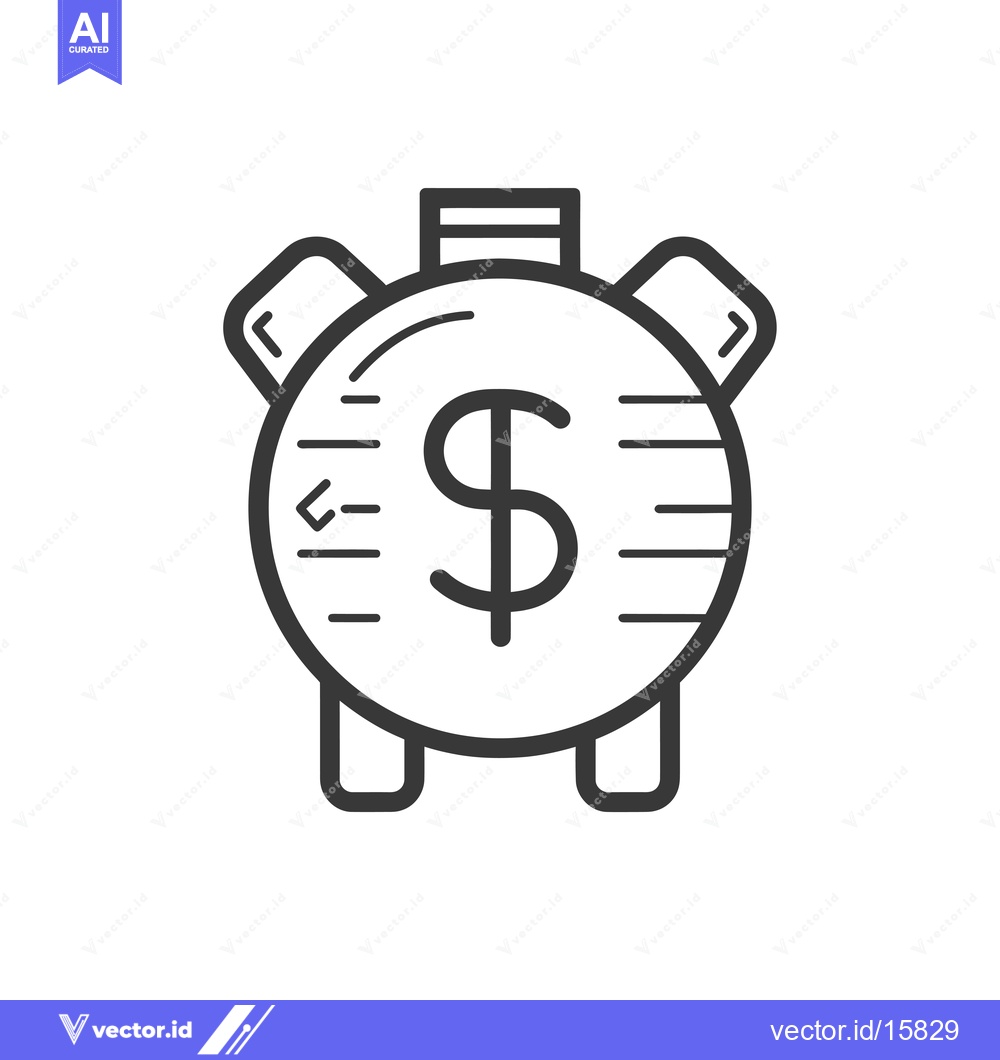 Premium Vector dari Alarm Clock with Dollar Sign Inside