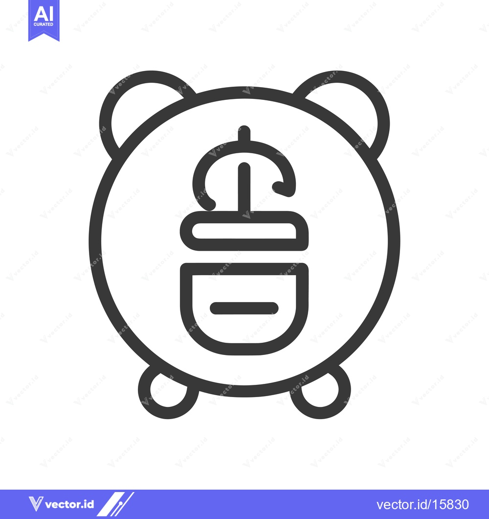 Premium Vector dari Alarm Clock with Dollar Sign Inside