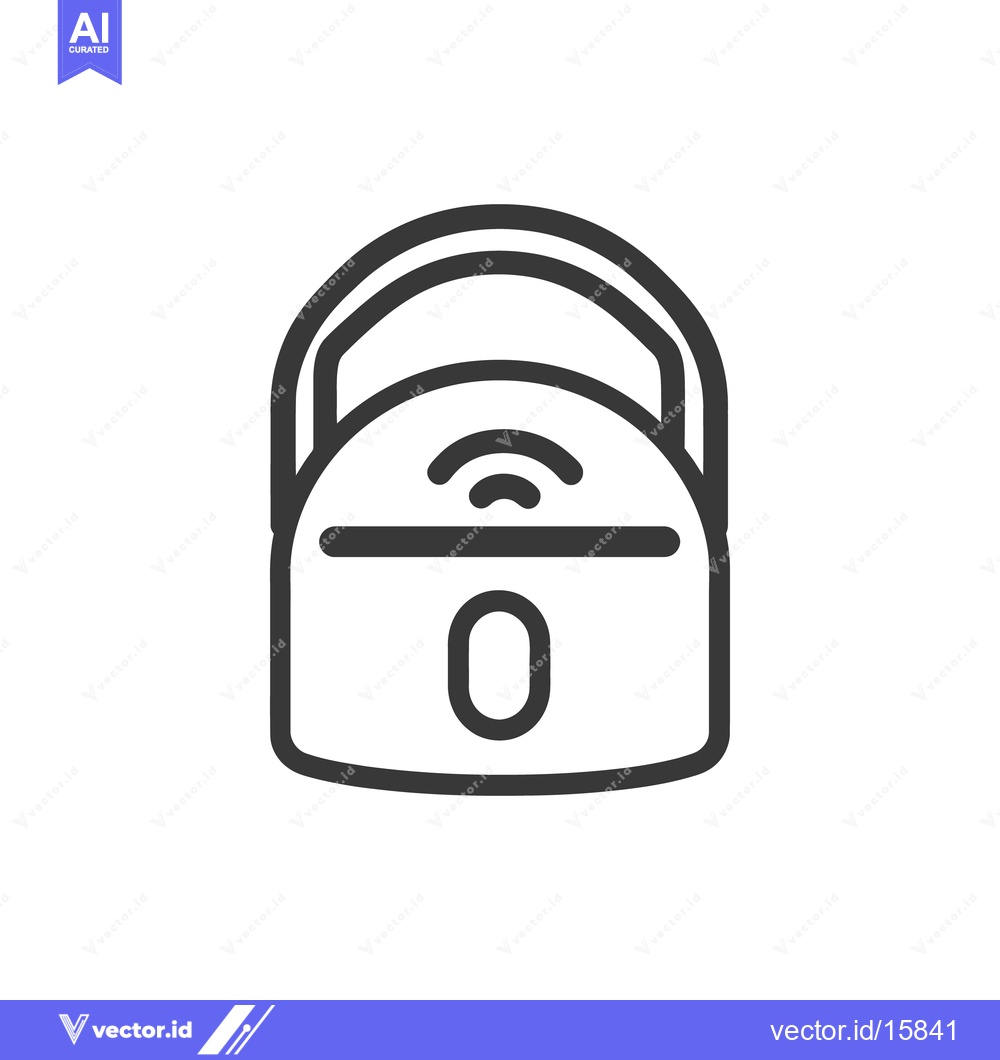 Premium Vector of An illustrative image of a connected portable device with a handle