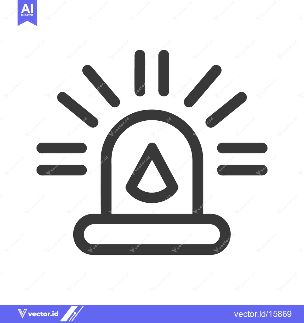Premium Vector of A graphical representation of a warning or emergency siren