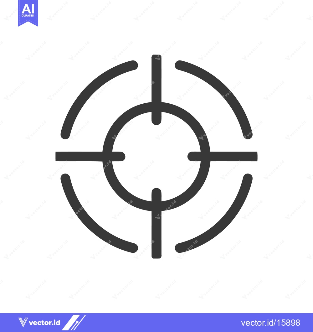 Premium Vector dari Simple, Clean Target Icon with Precise Focus