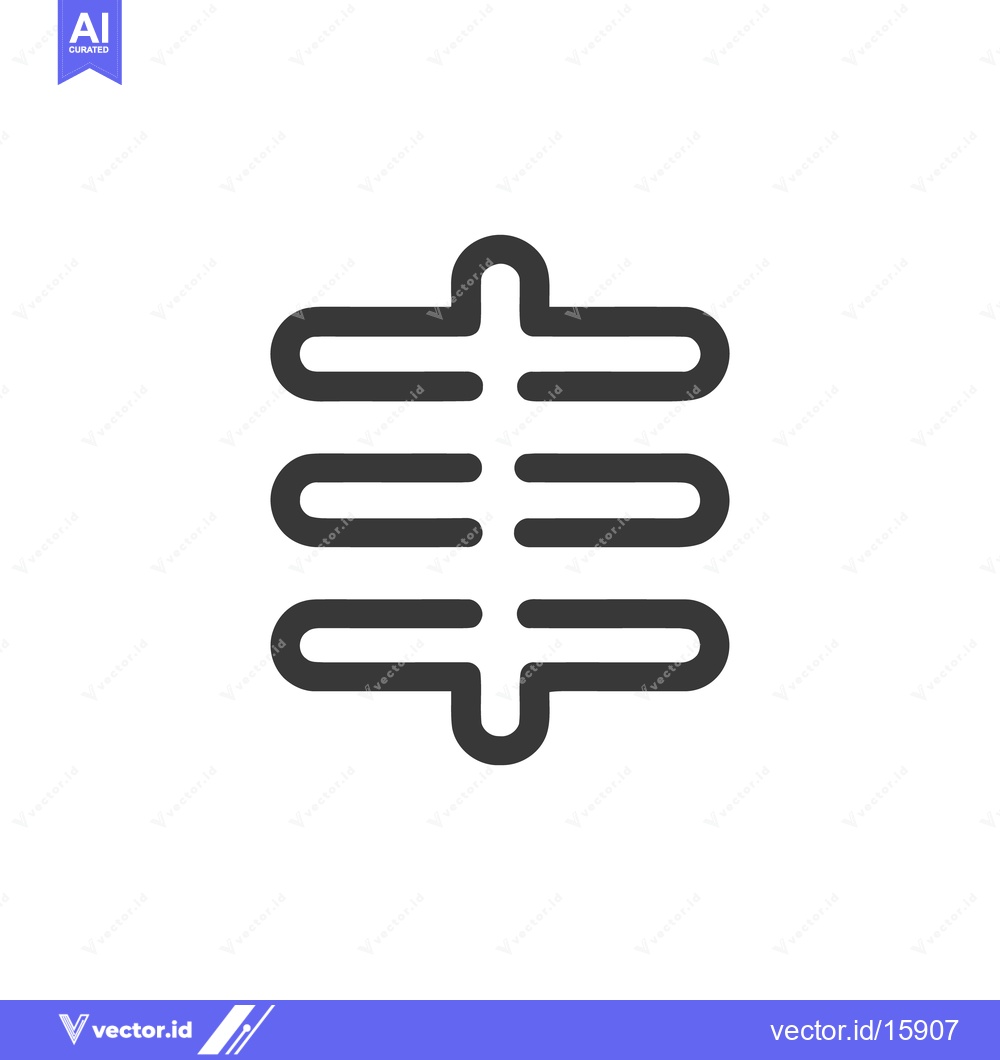 Premium Vector dari Graphic Equalizer Icon: Three Horizontal Bars with Rounded Ends on Whi