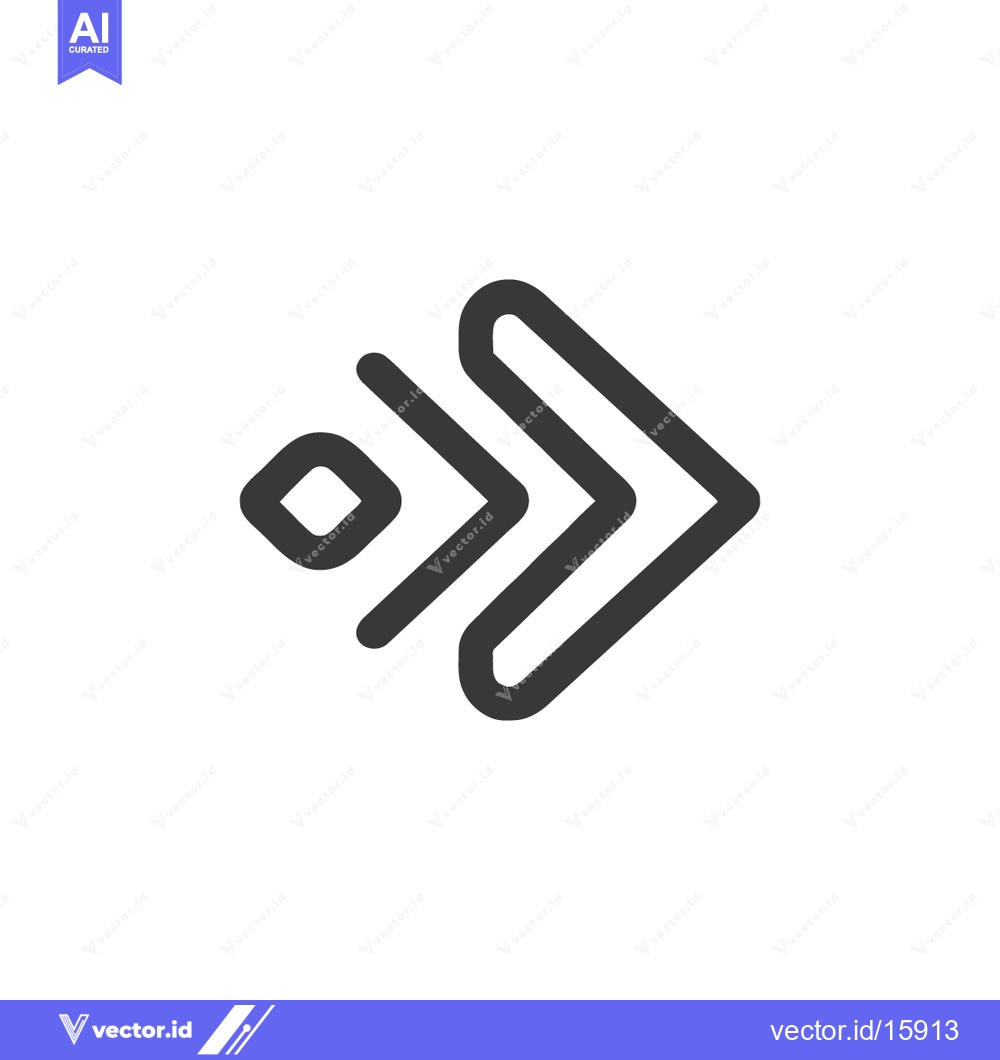 Premium Vector dari Minimalist Arrow Icon: Directional Symbol on White Background, Modern