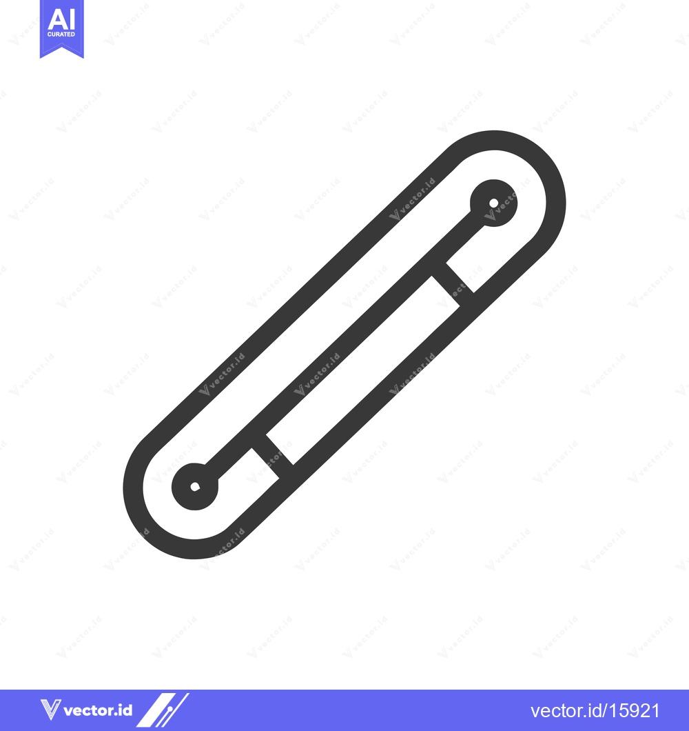 Premium Vector dari Abstract Minimalist Line Art: Diagonal Capsule with Circular Connector