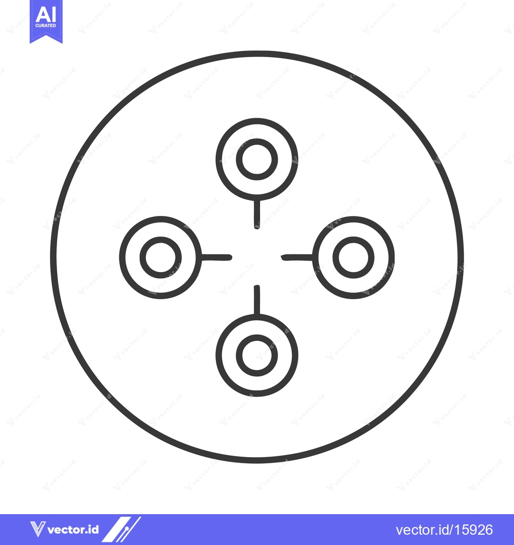 Premium Vector dari Abstract Drone Icon: Minimalist Circular Design, Technology Concept, I