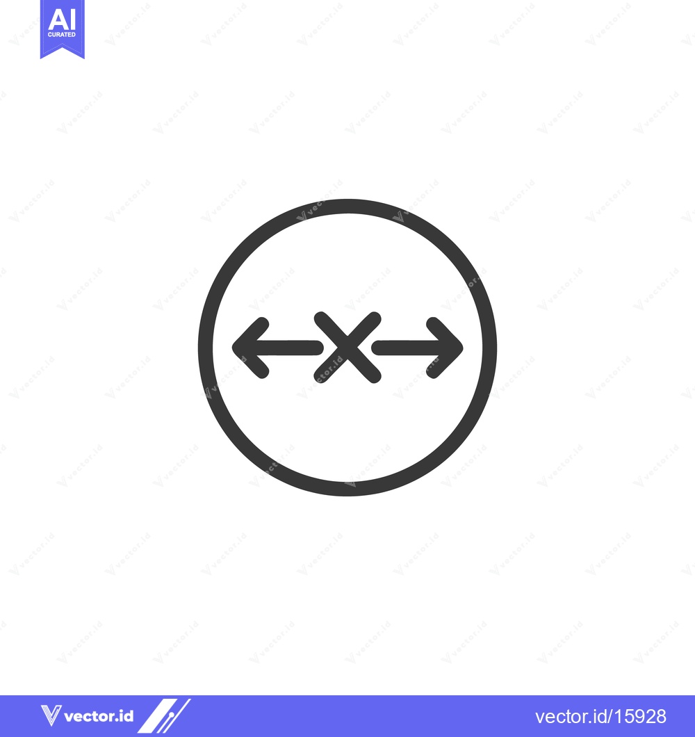 Premium Vector of Simple Contrasting Arrows Icon for Resize or Zoom