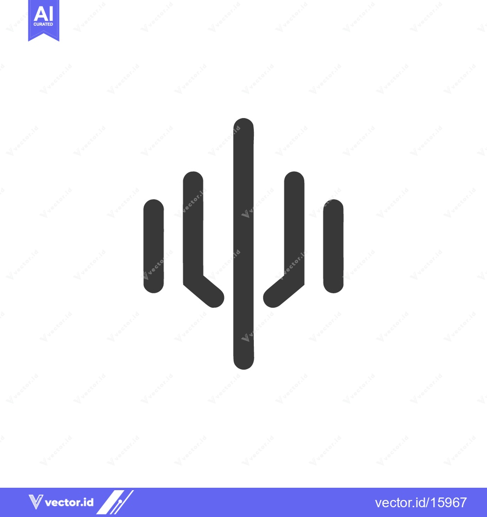 Premium Vector of Minimalist Cactus Icon: Symmetrical Design on White Background