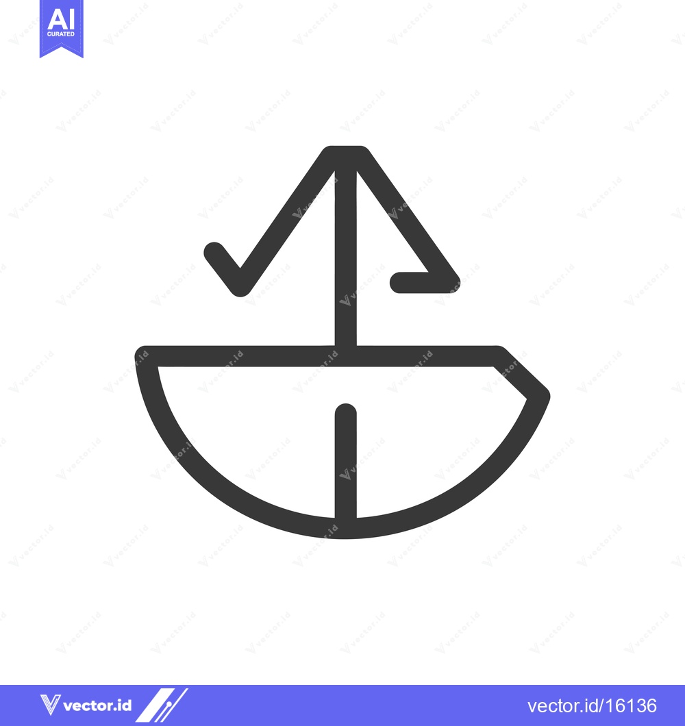 Premium Vector of A Line Drawing of a Navigation Icon for a Computer Application