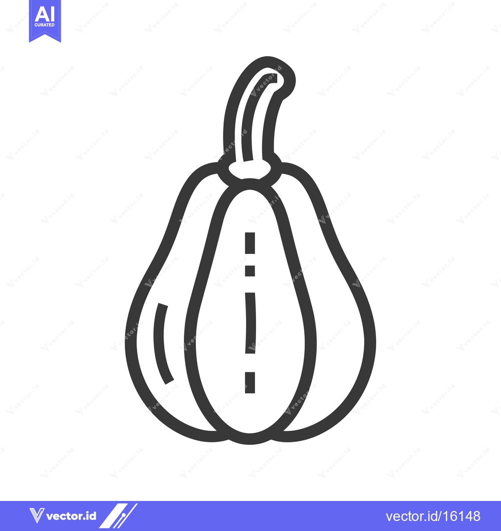 Premium Vector of A Line Drawing of a Pear Shaped Fruit