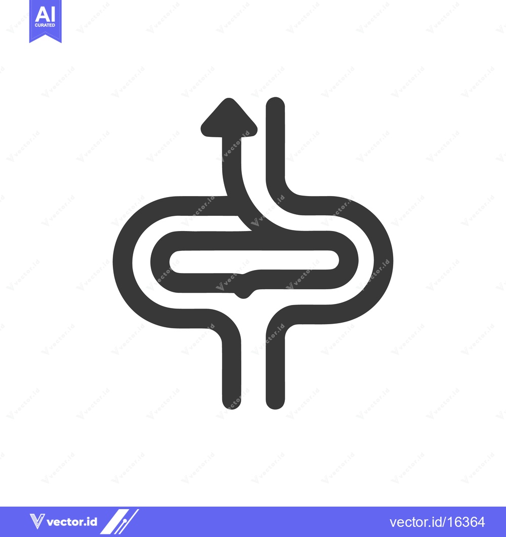 Premium Vector dari Complex Path: Stylized Arrow Navigating a Winding Route to Success