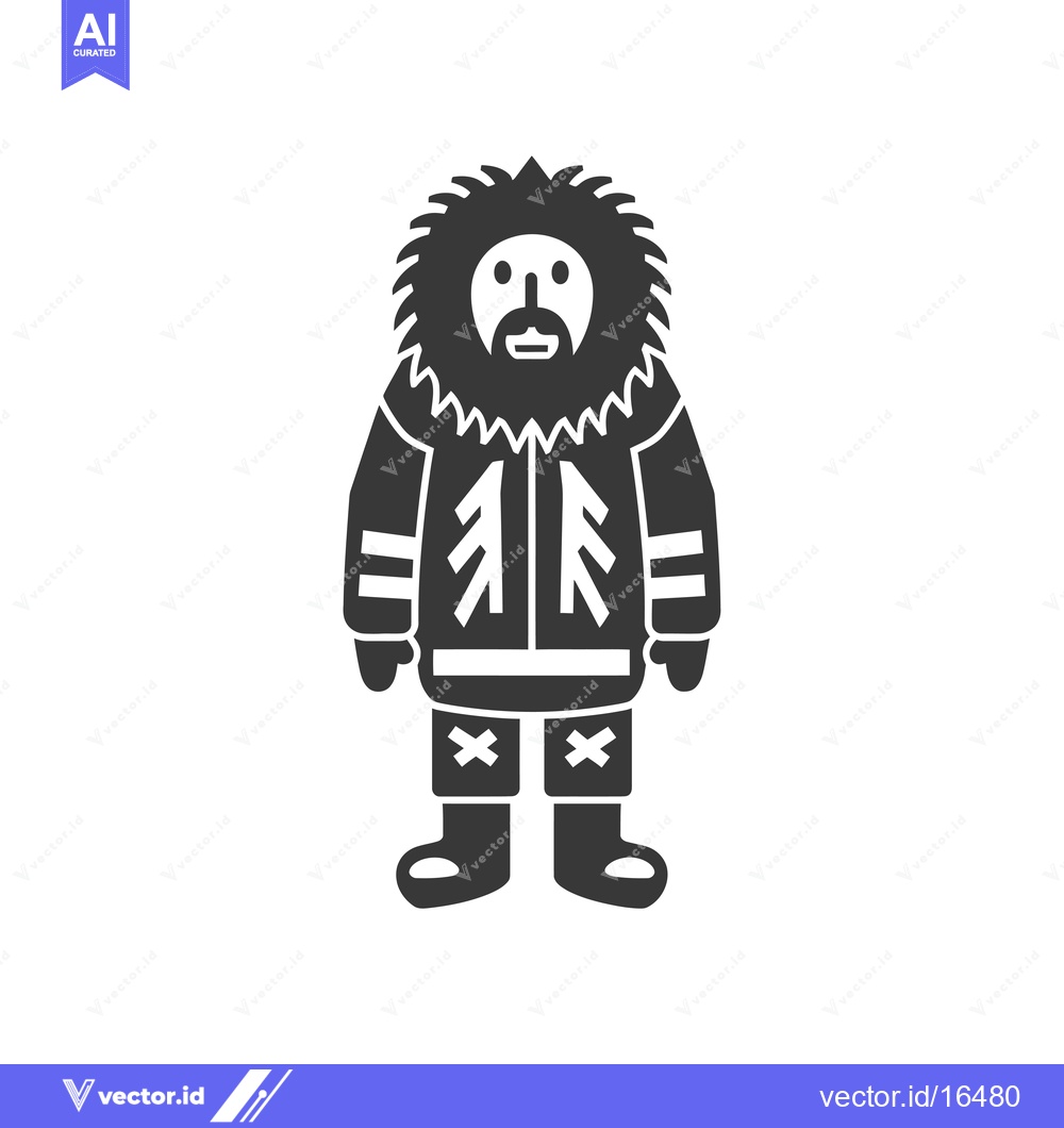 Premium Vector dari A Man Wearing a Thick Fur-Lined Coat and Boots