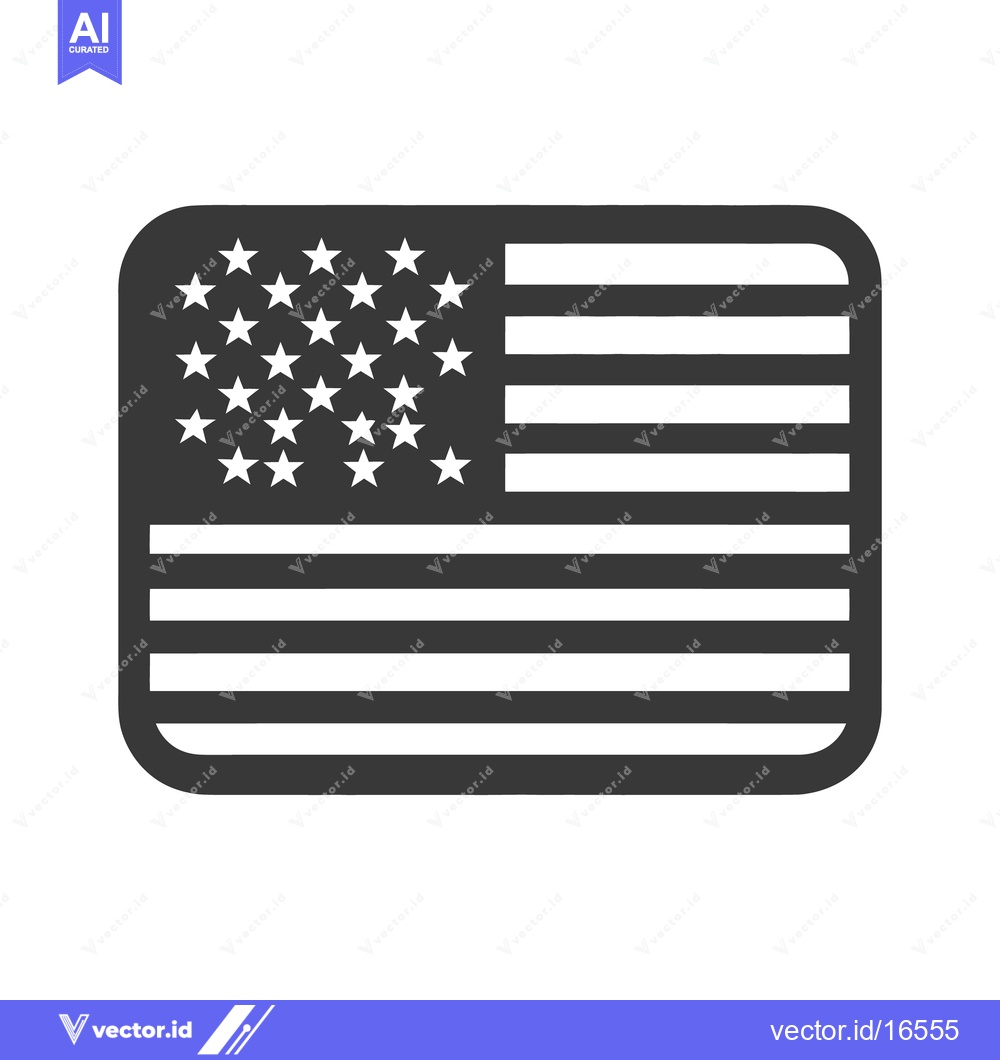 Premium Vector dari A monochromatic illustration of a national flag with stars and stripes