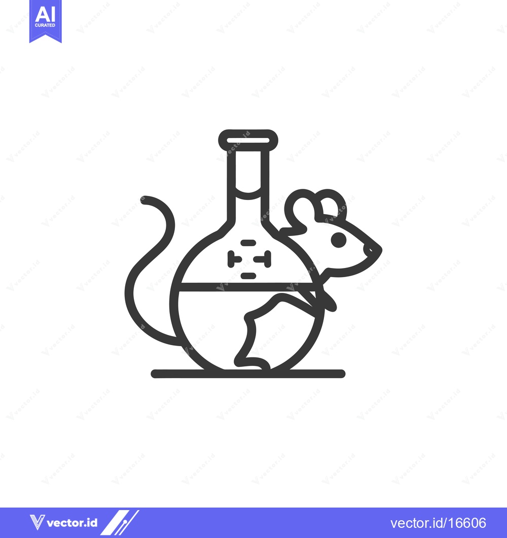 Premium Vector of A mouse trapped inside a beaker