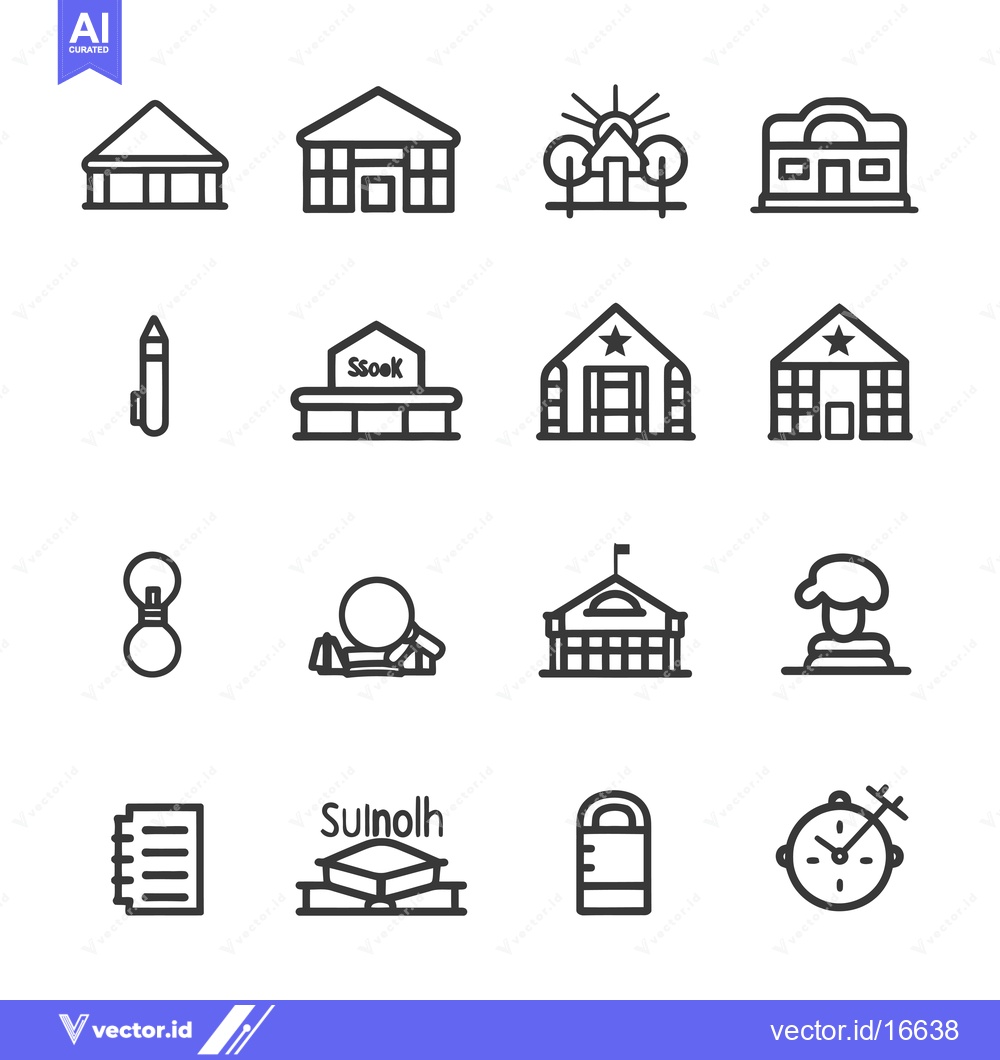 Premium Vector of Amusement Park Icon Set