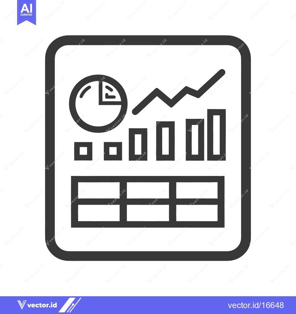 Premium Vector dari A graphical representation showing data and analytical results display