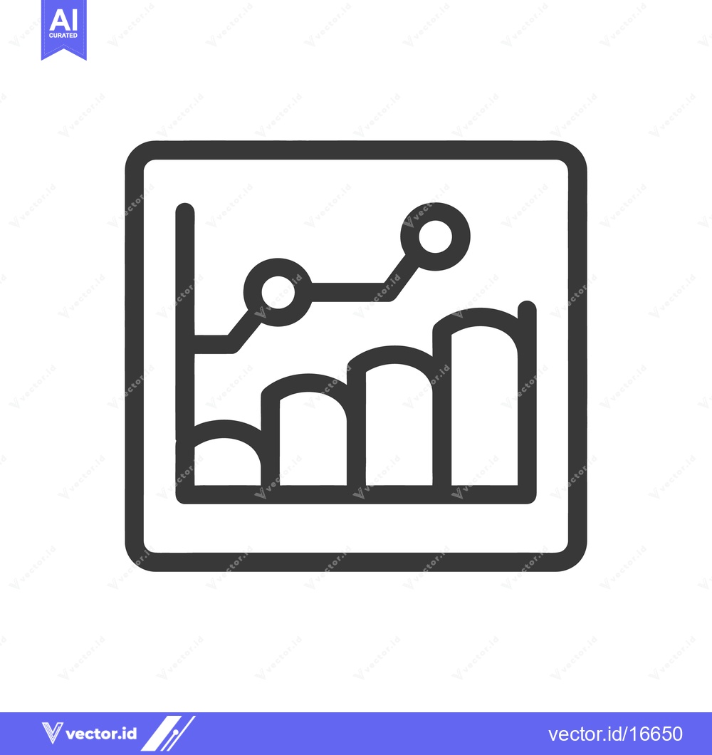 Premium Vector dari A graphic icon illustrating data trends and financial analysis