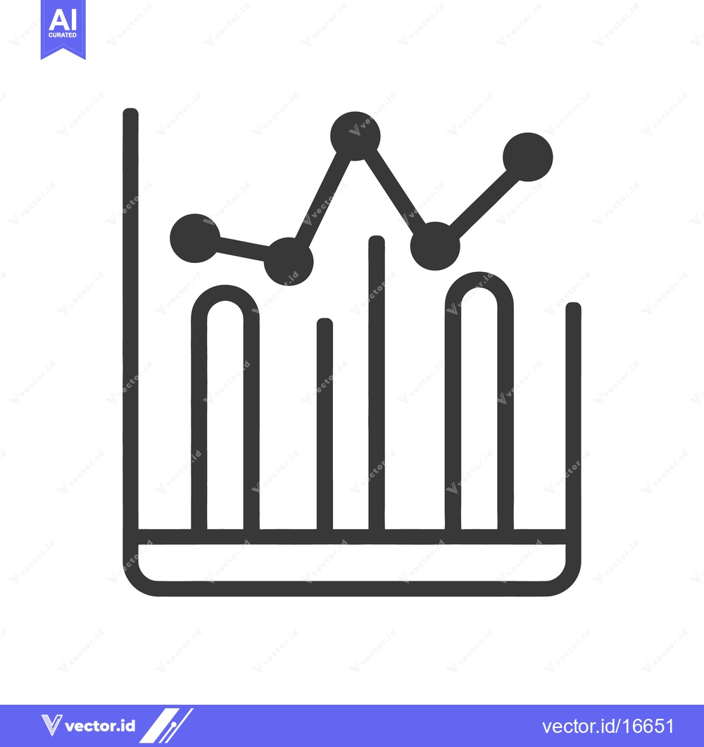 Premium Vector dari An Icon Depicting Financial Data Presentation And Analysis