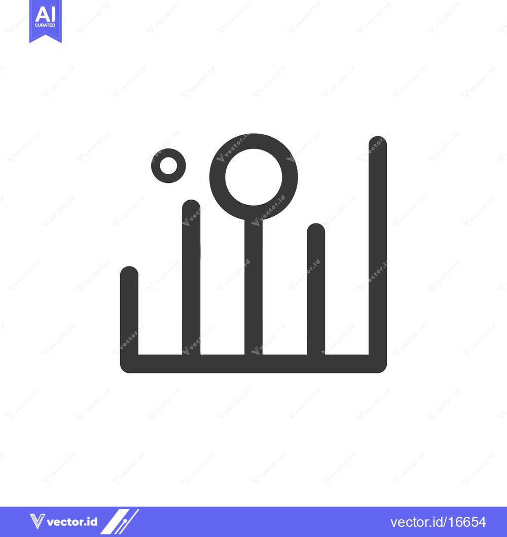 Premium Vector dari A simple graphic representing a data visualization or abstract concept