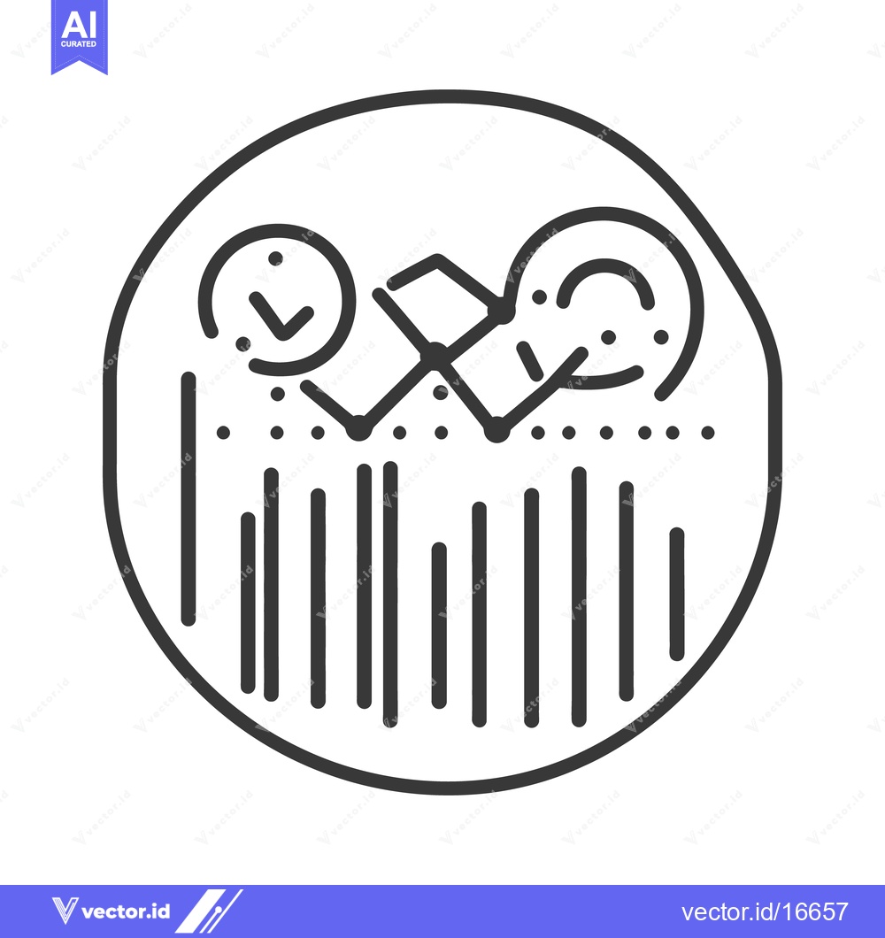 Premium Vector dari A data driven icon showing progress and time elements inside circle