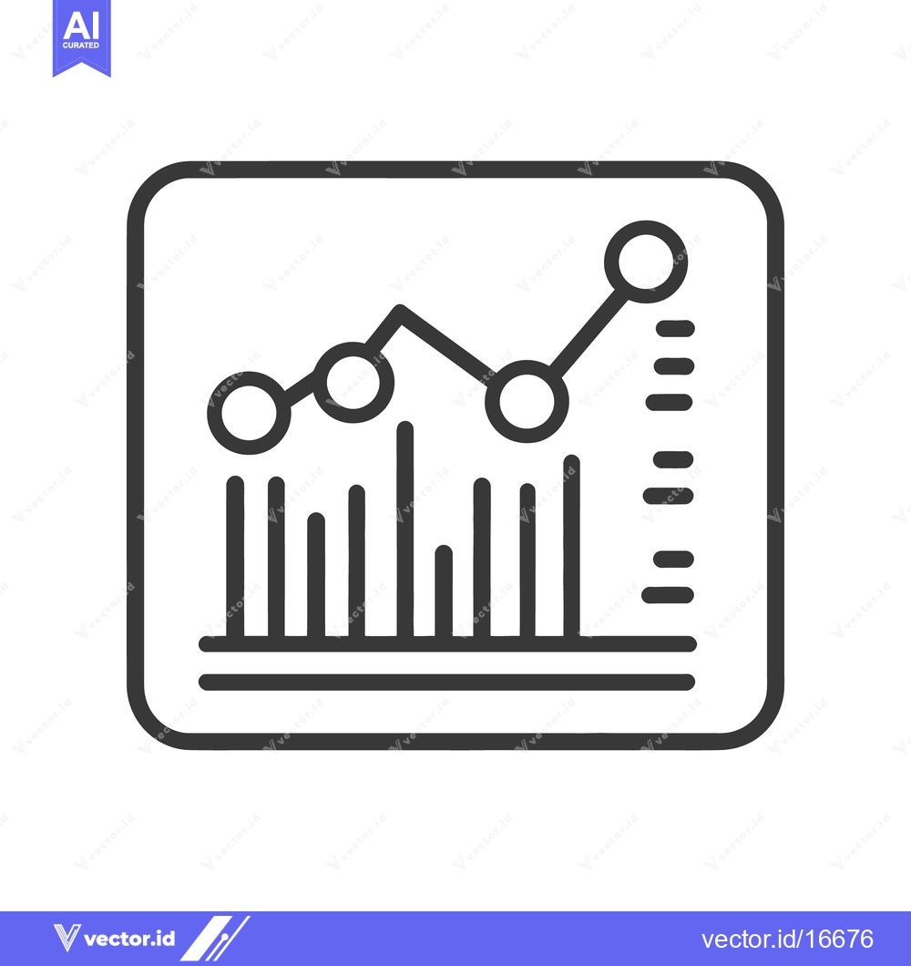 Premium Vector dari A black and white chart illustrating data trends and analysis