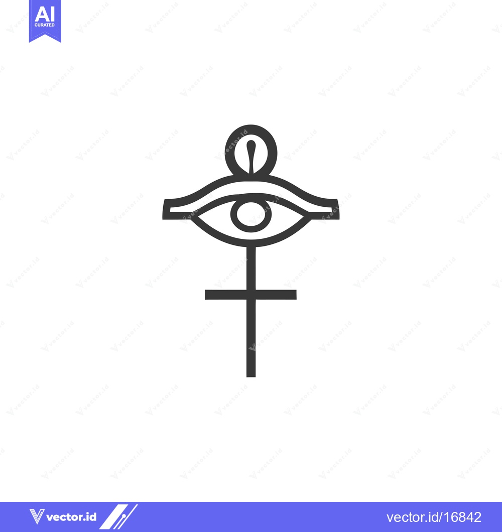 Premium Vector dari An Eye with a Single Tear and a Cross Below