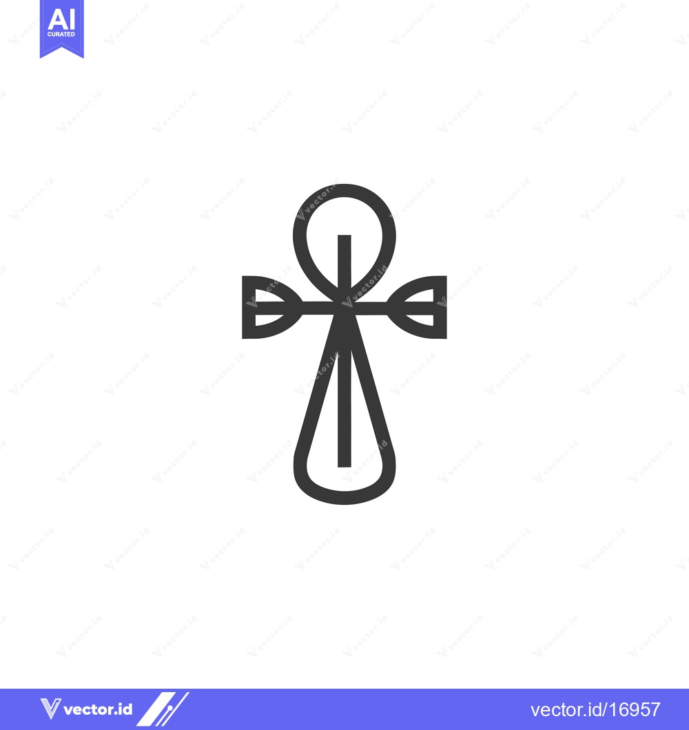 Premium Vector of Ankh, Egyptian Hieroglyphic Symbol of Life