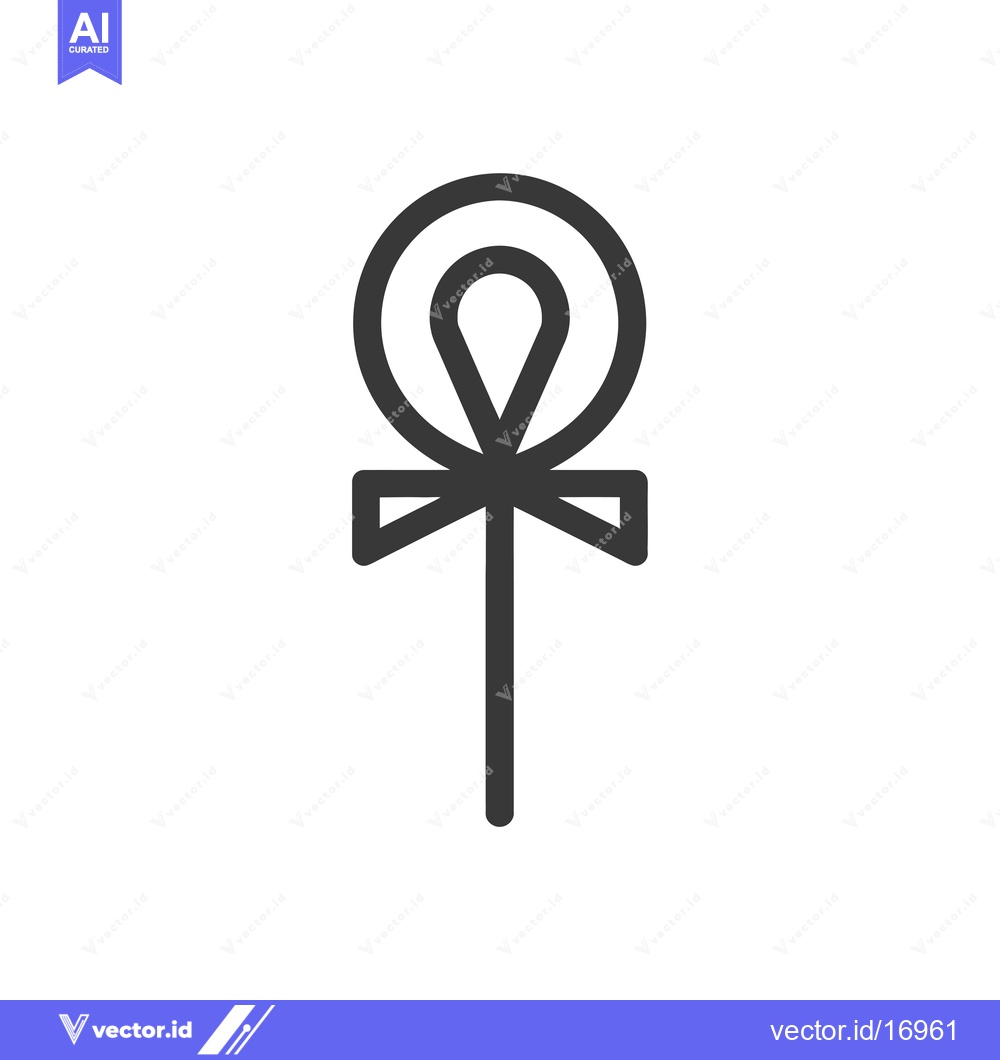 Premium Vector of Ankh Symbol, Ancient Egyptian Hieroglyph