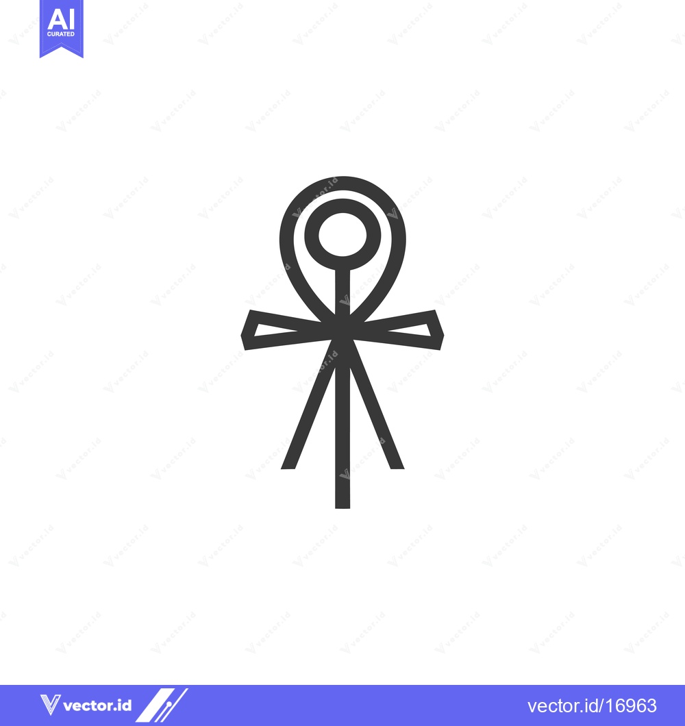 Premium Vector dari Ankh Symbol, Ancient Egyptian Hieroglyph for Life