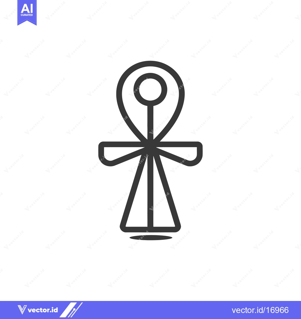 Premium Vector of Ankh Symbol, Egyptian Hieroglyphic, Life, Eternity