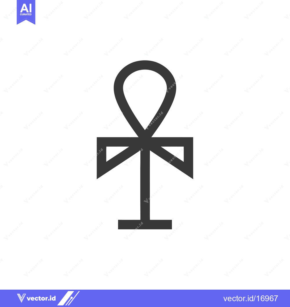 Premium Vector of Ankh Symbol, Egyptian Hieroglyph, Life, Eternity