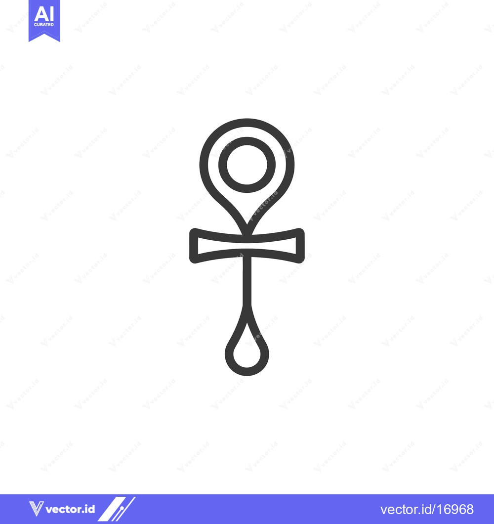 Premium Vector of Ankh Symbol, Egyptian Hieroglyph, Life Symbol, Ancient Egypt