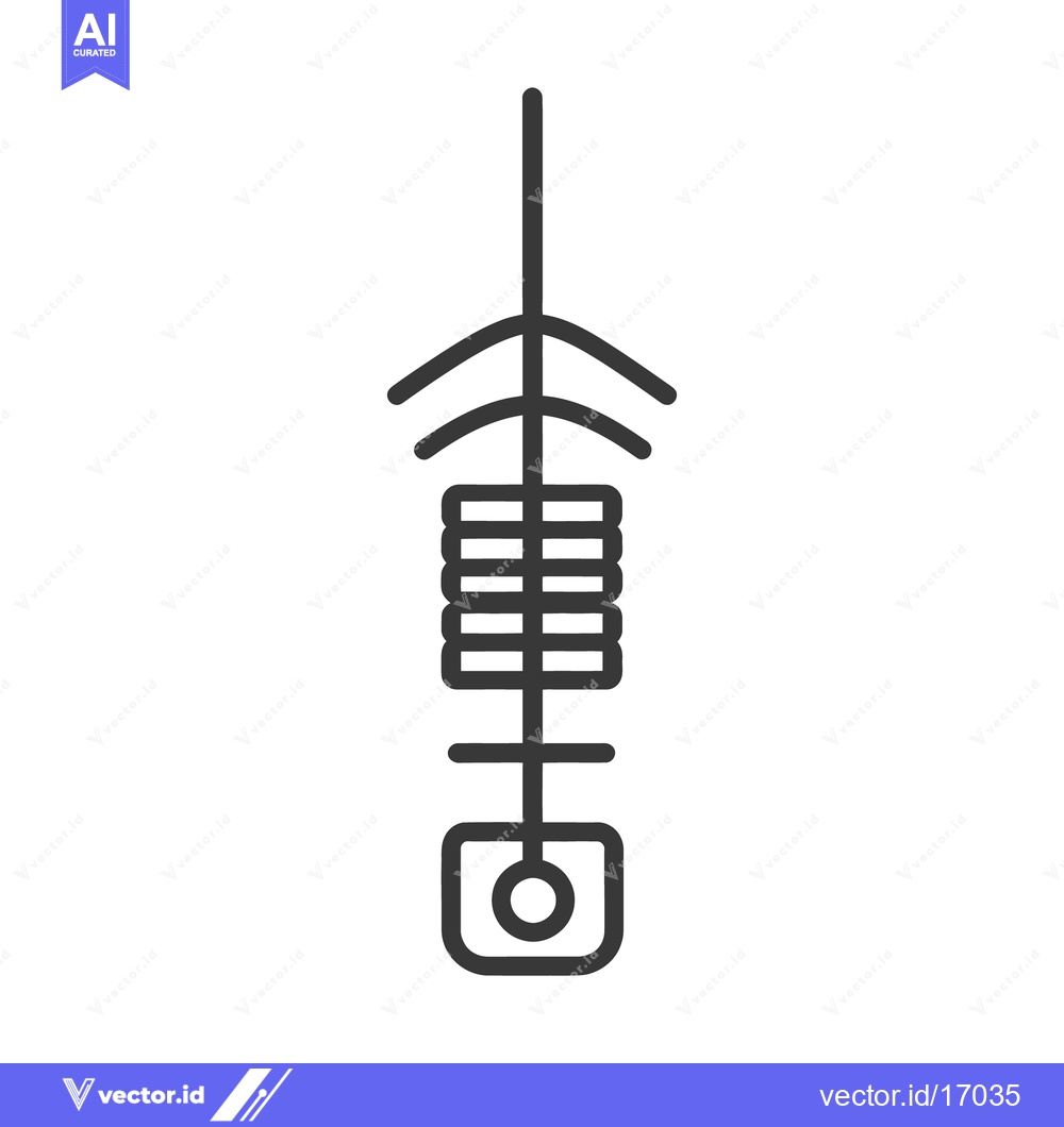 Premium Vector dari A simple and abstract illustration of a suspended linear design