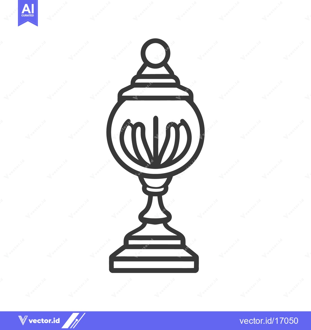 Premium Vector dari Elegant Decorative Urn Depicting Abstract Floral Pattern Design