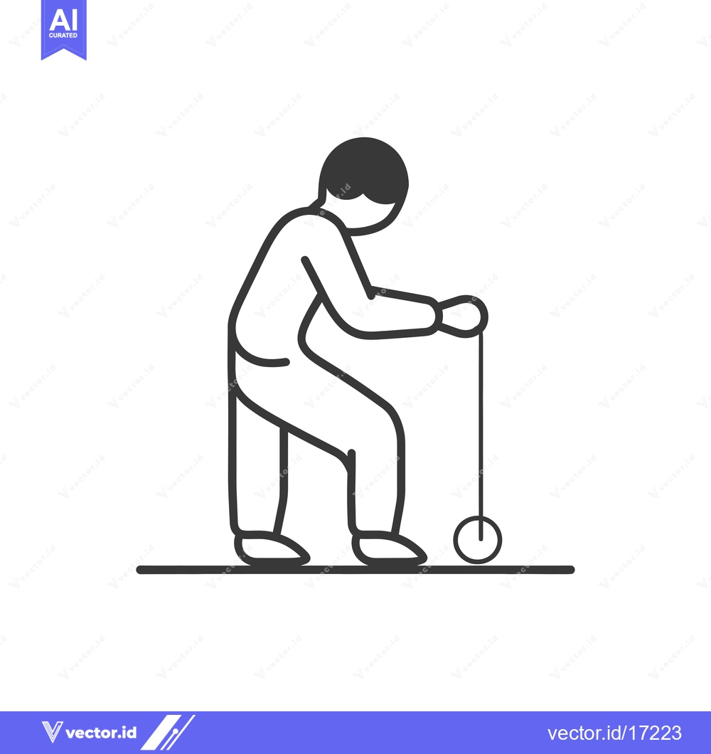 Premium Vector dari A Person with a Single Wheel Walker