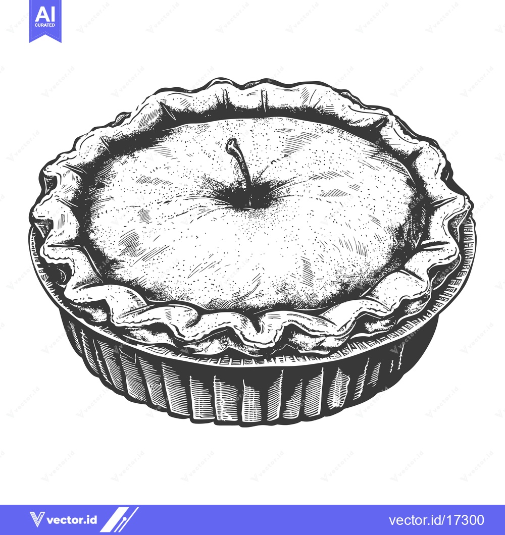 Premium Vector dari A Delicious Image Depicting An Apple Pie Dessert