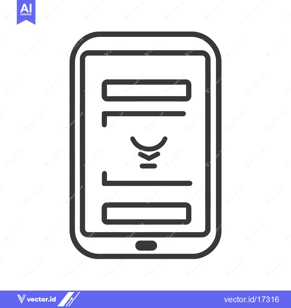 Premium Vector of A smartphone screen depicts a digital download or update process