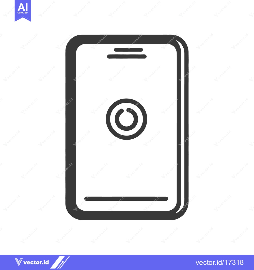 Premium Vector dari A simple illustration shows a stylized modern mobile communication dev