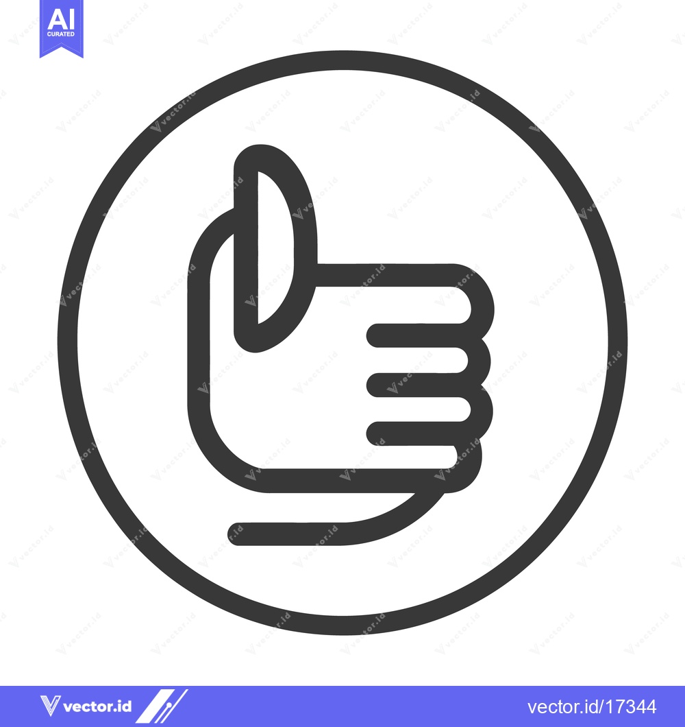 Premium Vector dari An illustration of a hand making an upward thumbs up gesture