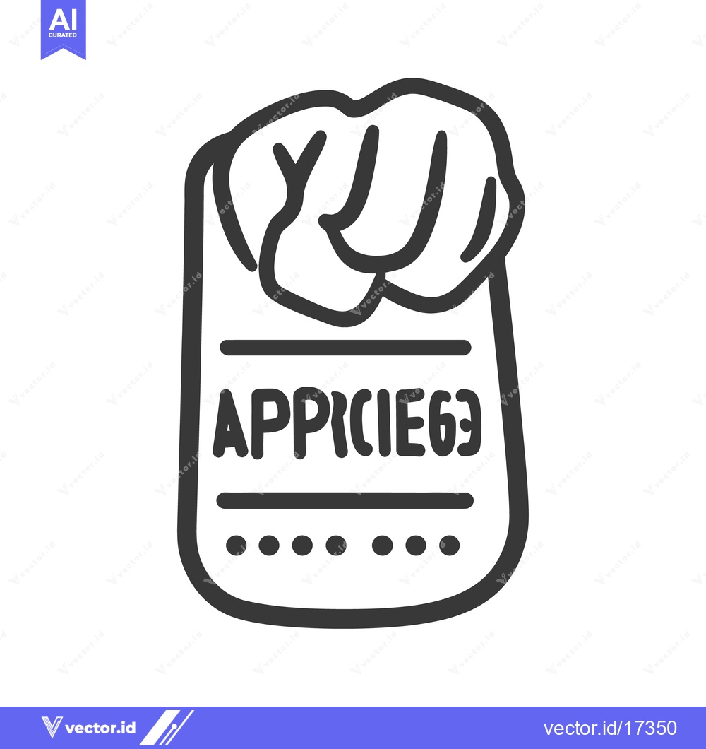 Premium Vector dari An illustrative design featuring a clenched fist above a rectangular t