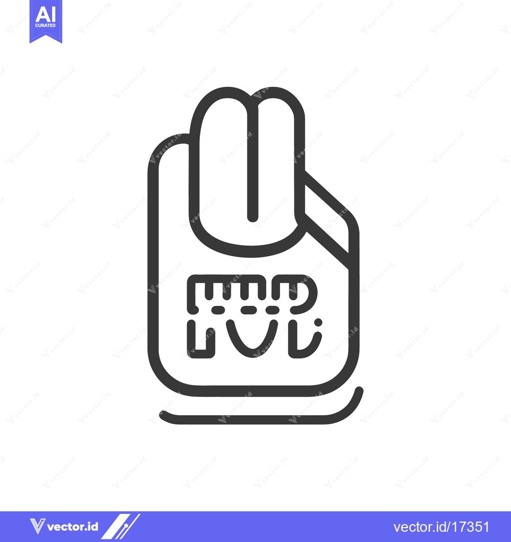 Premium Vector dari An icon featuring a hand holding a document or paper