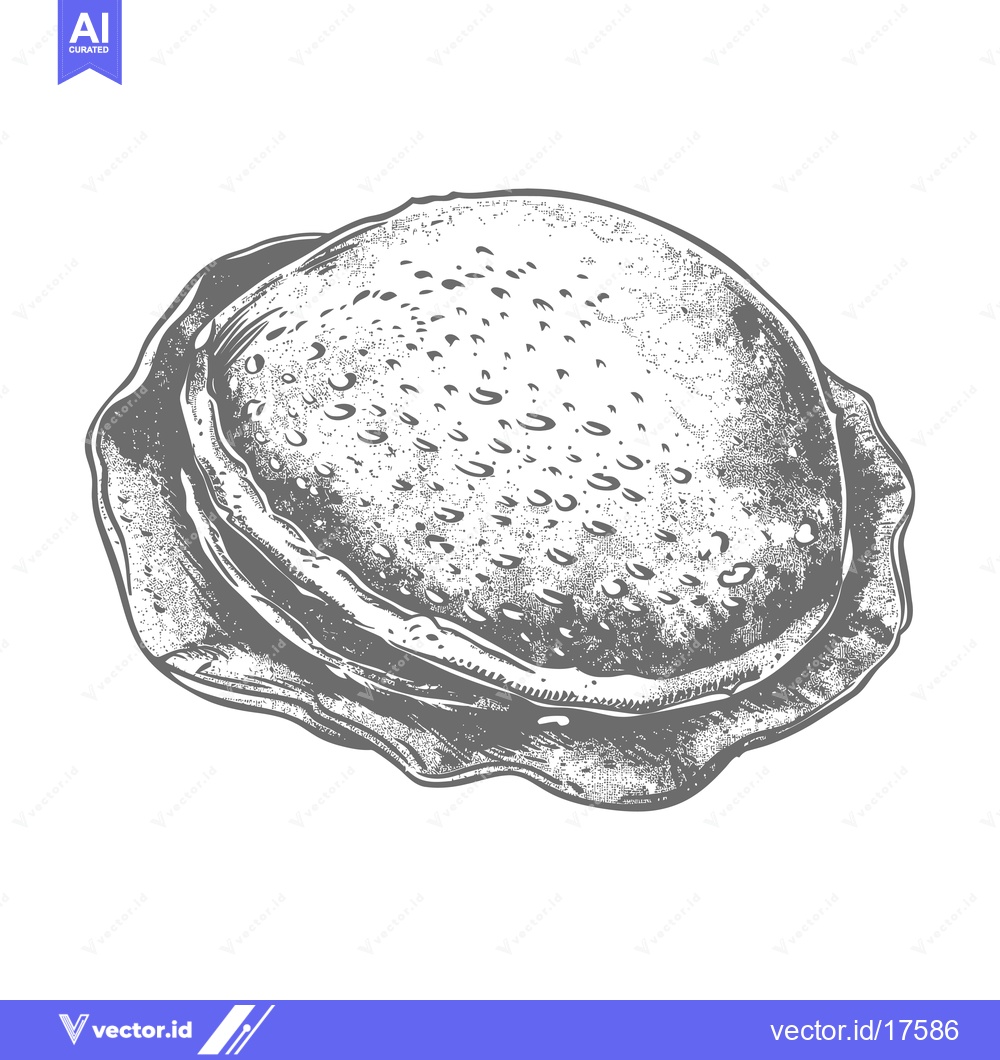 Premium Vector of A stack of freshly baked pancakes on a white surface