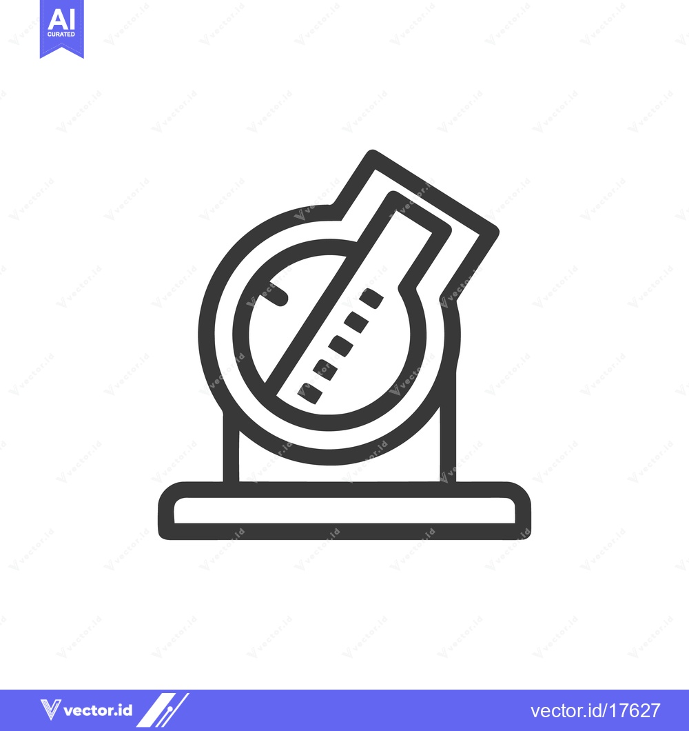 Premium Vector dari Precision Instrument Icon: Detailed Vector Illustration of a Scientifi