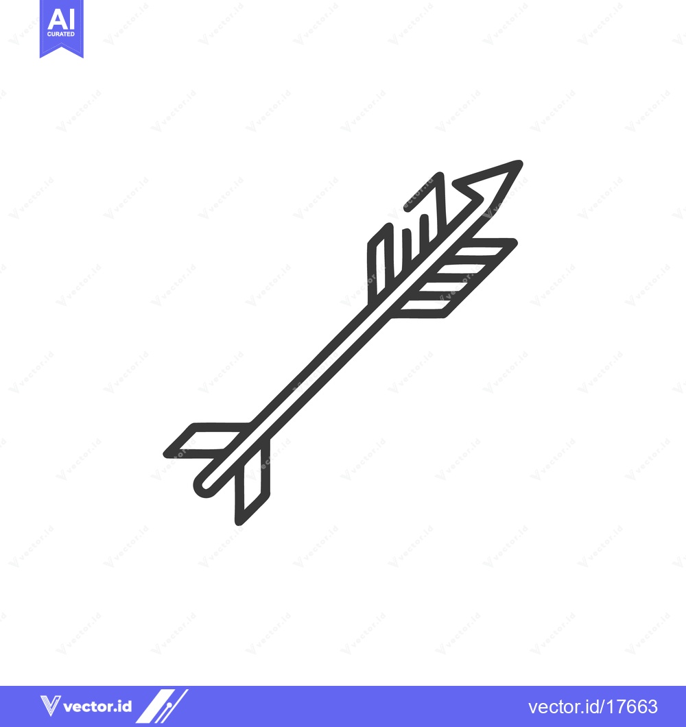 Premium Vector dari Minimalist Arrow Illustration: Simple, Clean Design on White Backgroun