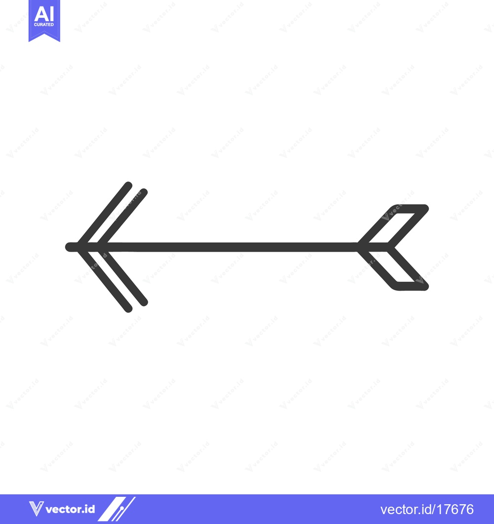 Premium Vector dari A simple black and white graphic showing a directional arrow