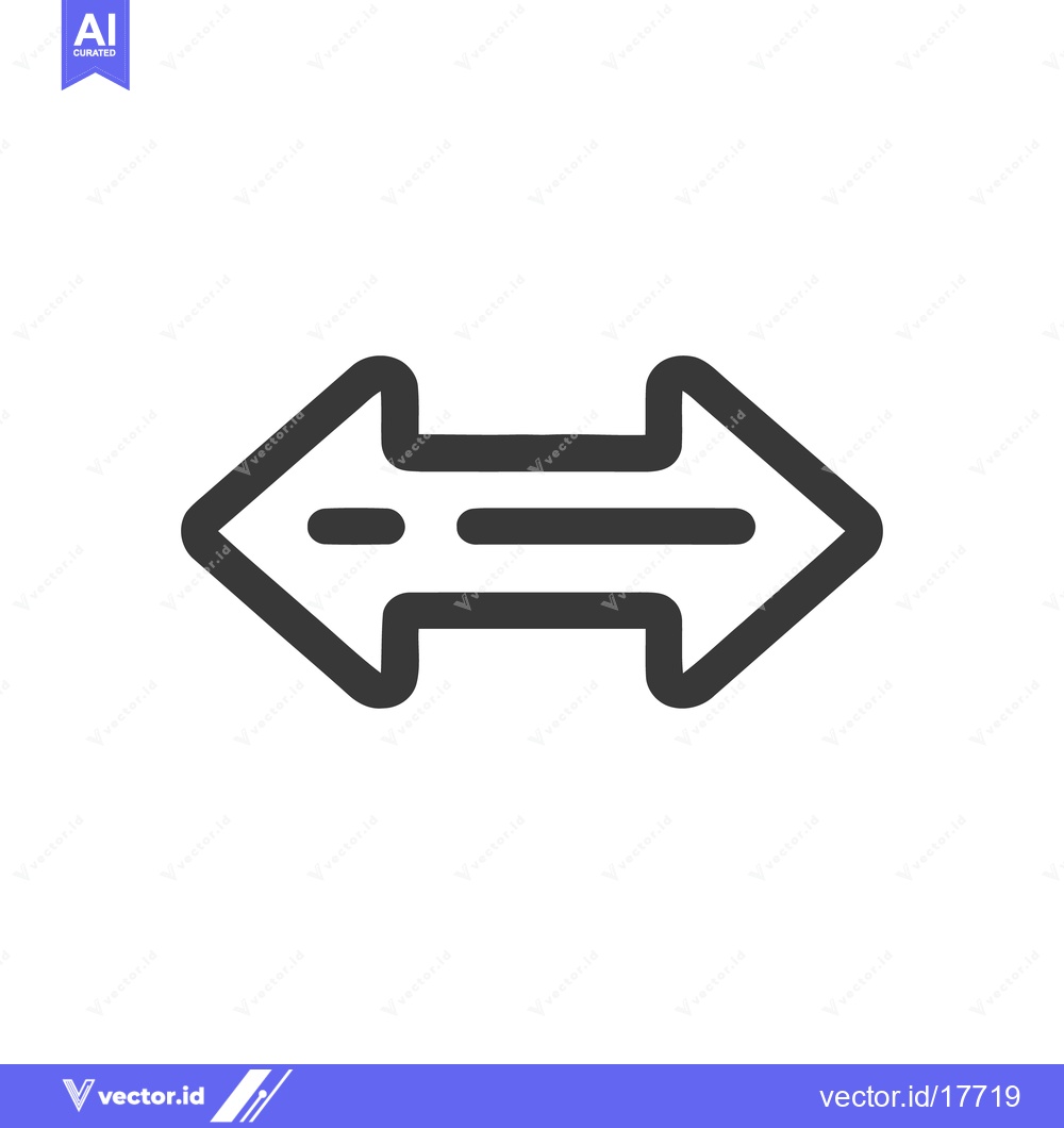 Premium Vector dari Bold Double Arrow Icon: Directional Symbol with Rounded Edges on White