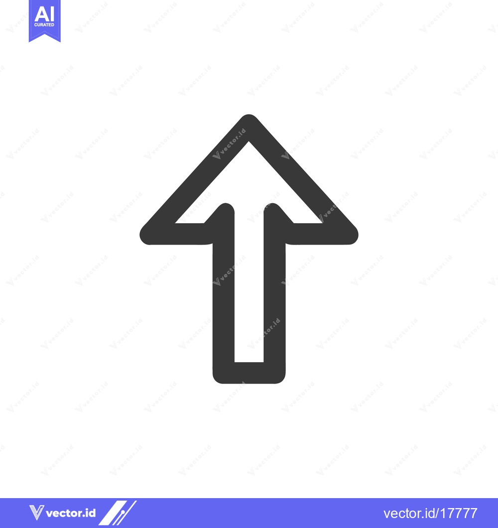 Premium Vector dari Simple Up Arrow Icon: Minimalist Design, Direction, Progress, and Guid