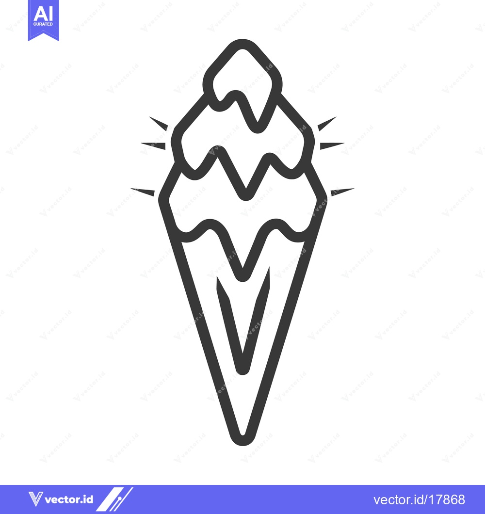 Premium Vector dari A minimalist illustration depicting a stylized gemstone or crystal sha