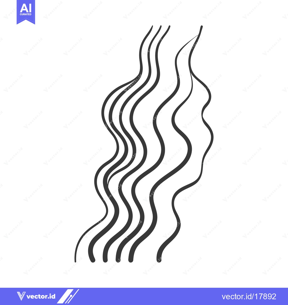 Premium Vector dari A simplistic illustration depicting wavy abstract flowing lines of bla