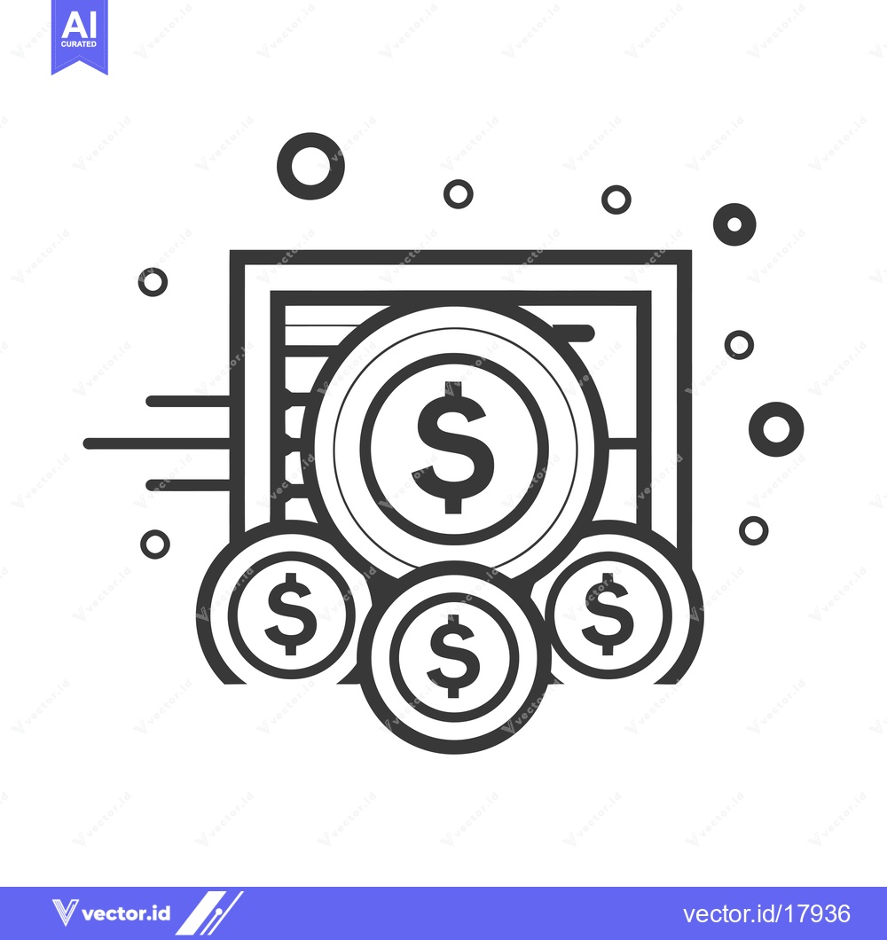Premium Vector dari A Safe Full of Money With Coins Overflowing